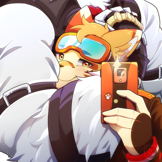 Colored Bust up commission 2 characters